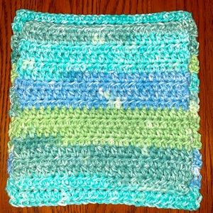 Hand made crocheted wash cloth/potholder/hot pad